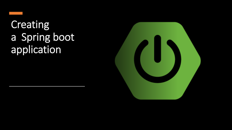Creating spring boot application Creating spring boot application