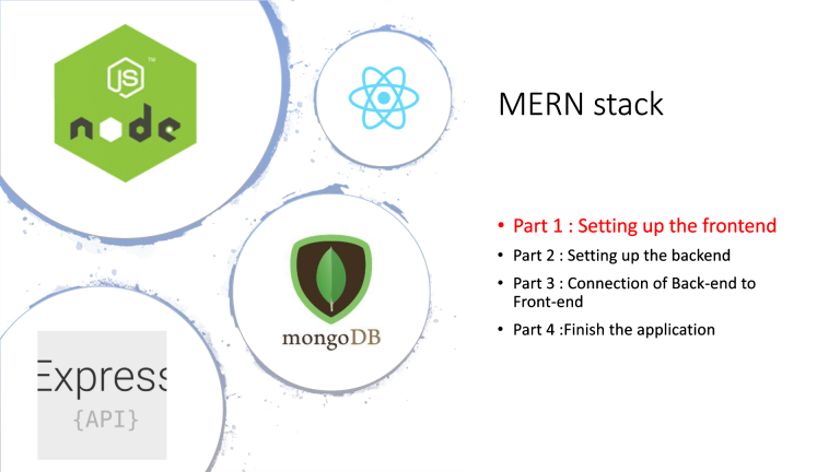 How to create a MERN stack app in 4 Steps? Section 1 How to create a MERN stack app in 4 Steps? Section 1