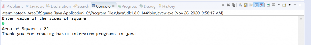 basic interview programs in java