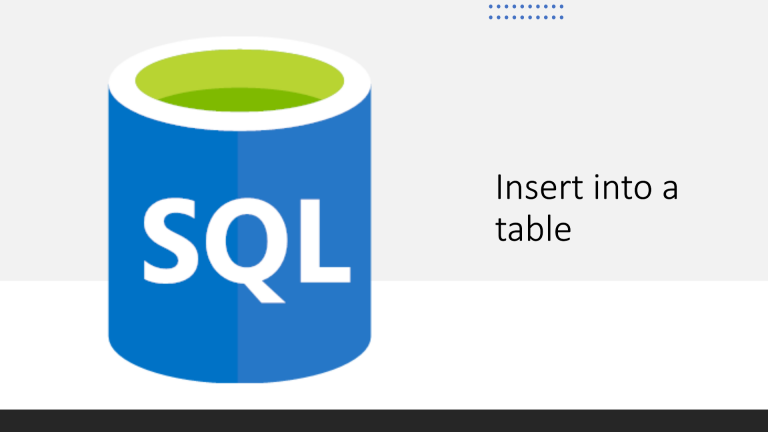 How to insert values into a table in 6 ways How to insert values into a table in 6 ways