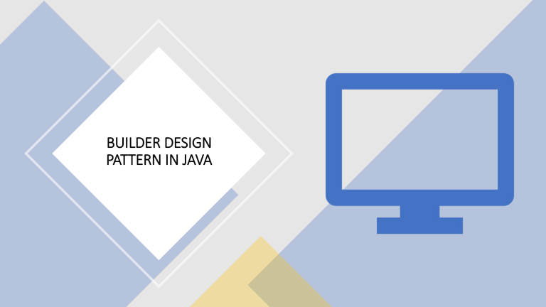 Let’s build code with Builder Pattern in Java Let’s build code with Builder Pattern in Java