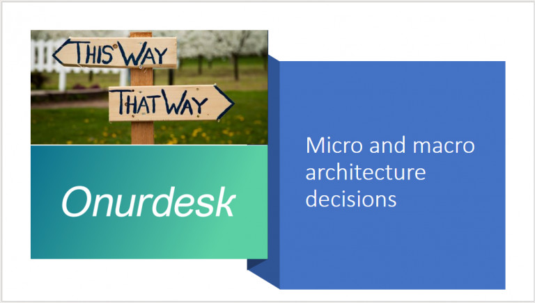Understand Micro and macro architecture decisions in 11 steps Understand Micro and macro architecture decisions in 11 steps