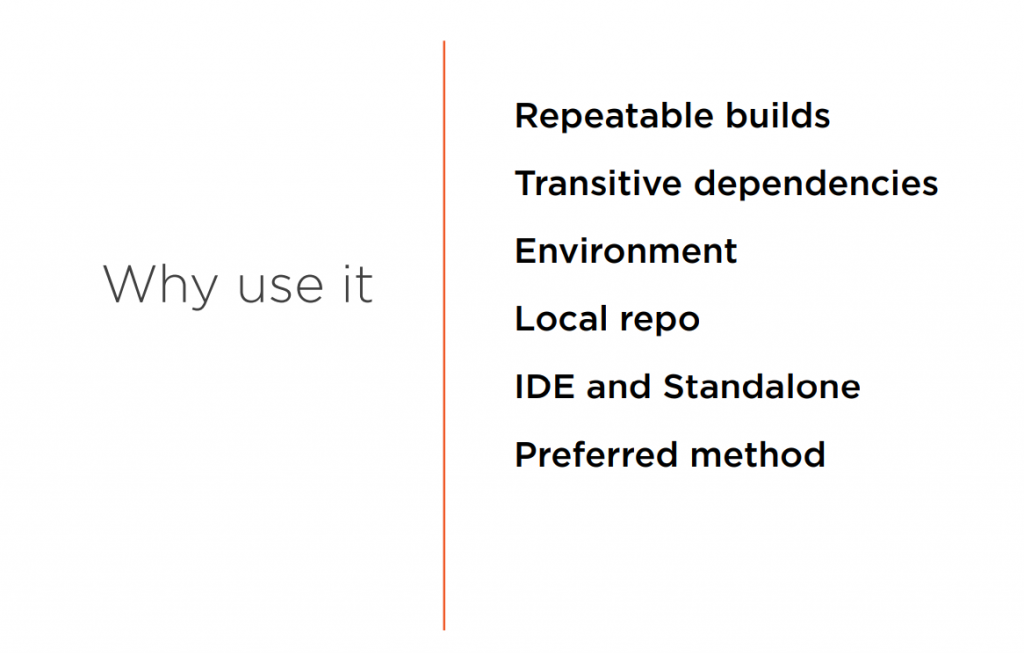 why to use maven 